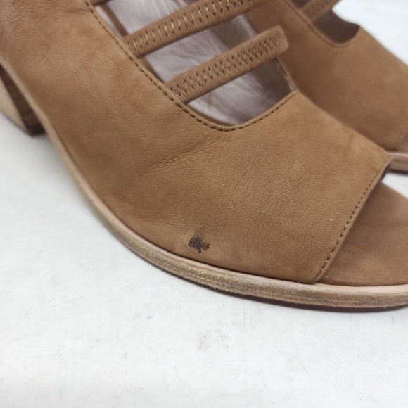 Eileen Fisher Womens Heels James Sienna Nubuck Leather Strappy Sandal Shoes 10 - Picture 8 of 10